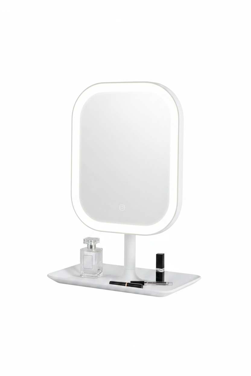 LED Vanity Mirror White Background